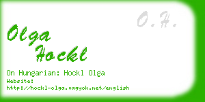 olga hockl business card